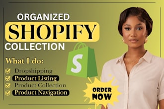 create automated menus, easy to navigate shopify collection and product listing