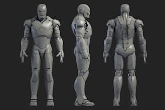 design custom 3d action figure, articulated figure, 3d figurine stl for 3d print