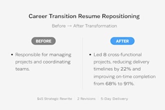 write reposition your resume for a job or career change