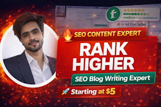 write SEO optimized blog posts and articles for your website