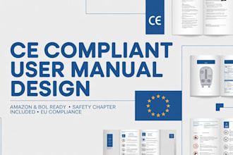 design ce compliant user manual for amazon or bol com with safety section