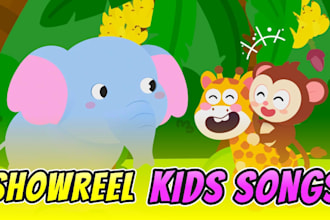 fun and colorful 2d cartoon animations for kids