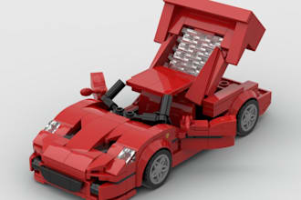 design a professional lego technic vehicle moc with full building instructions