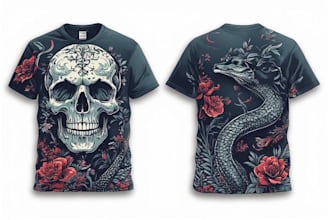 create unique t shirt design for you