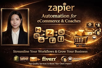automate workflows for coaches and ecommerce with zapier