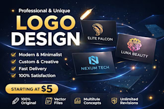 design creative proffesional modren minimalist bussines logo