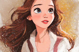 paint your portrait in disney style