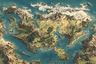 create high quality bespoke fantasy maps