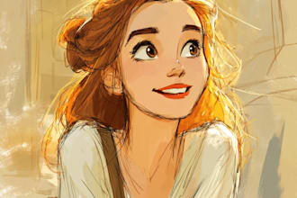 make a stunning disney style portraits