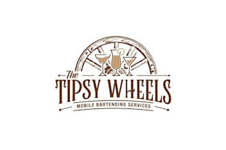 create high quality and beautiful bartending logo design