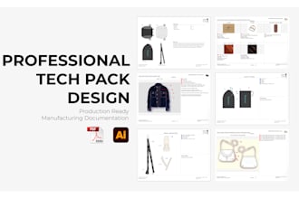 create professional product tech pack for manufacturing