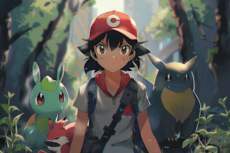 draw you as a pokemon trainer