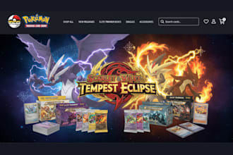 build trading card pokemon website pokemon shopify store trading card store tcg