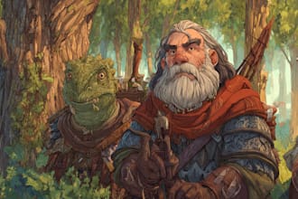 dnd character illustration fantasy rpg art