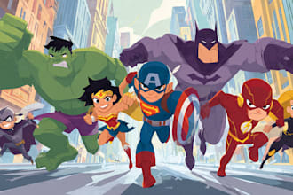cartoon character superhero comic book