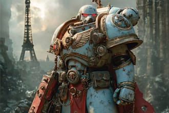 design a warhammer 40k character art