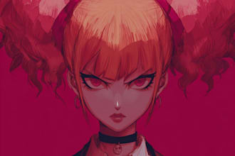 illustrate danganronpa inspired characters