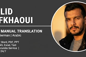 provide expert manual translation