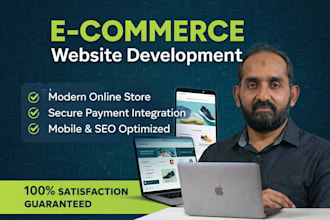 develop a professional ecommerce website that sells