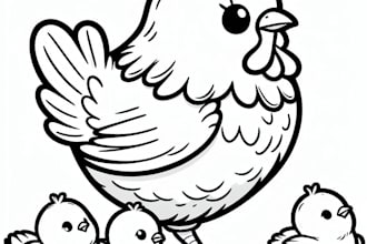 create custom kids coloring pages for your book or project