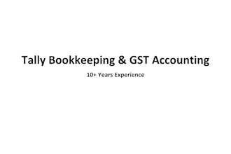 do tally bookkeeping, gst accounting and bank reconciliation
