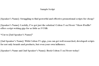 write enticing promotional youtube scripts