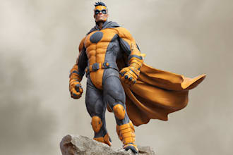 superhero character for comics