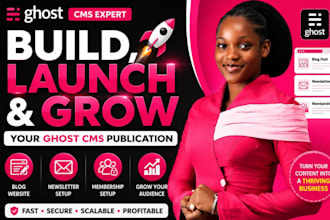 ghost cms expert ghost cms blog website ghost newsletter ghost membership setup