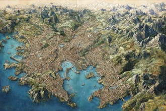 design a professional fantasy or historical map