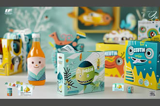 design a toy, drink, baby, kids or any product packaging