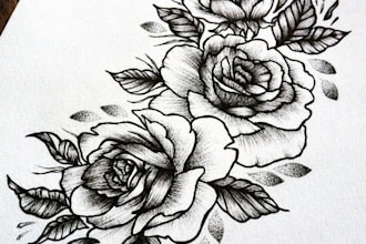 make drawings that can be tattooed