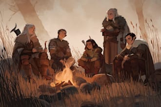 draw your dnd party