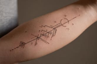 design an amazing minimalist lineart tattoo for you