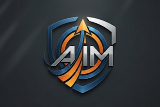 design a precise and powerful aim logo for your brand