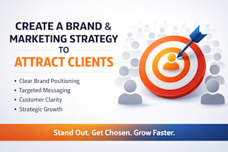 create a brand and marketing strategy to attract clients