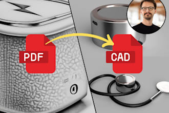 convert sketches to technical cad drawings and 3d models