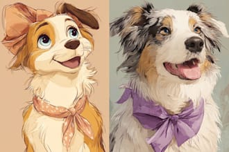transform your pet into a disney inspired artwork