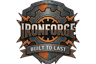 design a powerful heavy duty logo for your brand
