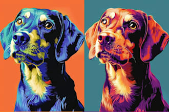 make an awesome pop art wpap pet portrait