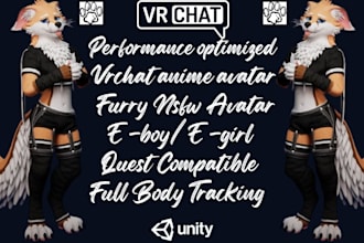 vrchat avatar furry anime avatar 3d vtuber avatar furry nsfw avatar toggle unity