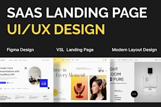 figma website design saas modern UI UX