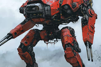do a cool logo cyberpunk or mecha futuristic