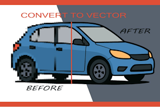 do vector tracing or convert to vector quickly