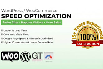 optimize wordpress woocommerce for google pagespeed and gtmetrix