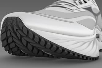 create custom 3d shoe, 3d shoe printing, 3d shoe modeling and 3d shoe design