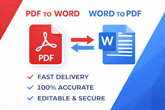 convert PDF to word and word to PDF