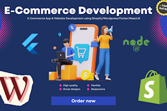 build a custom ecommerce app or website with admin dashboard