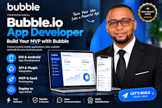 build bubble io app developer for bubble website saas mvp and API integration