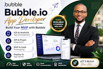 build bubble io app developer for bubble website saas mvp and API integration