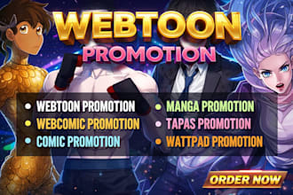 do organic promotion for your webcomic webtoon manga tapas comics